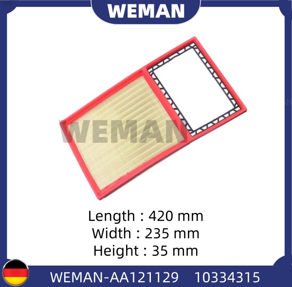WEMAN Lọc gió AA121129 OEM 10334315 WEMAN Lọc gió AA121129