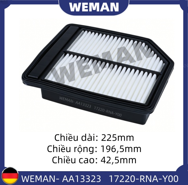 WEMAN Lọc gió AA13323 Honda CiViC