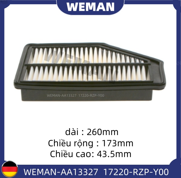 WEMAN Lọc gió AA13327 Honda CRV