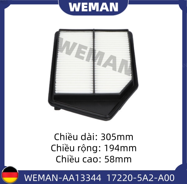 WEMAN Lọc gió AA13344 Honda ACCORD