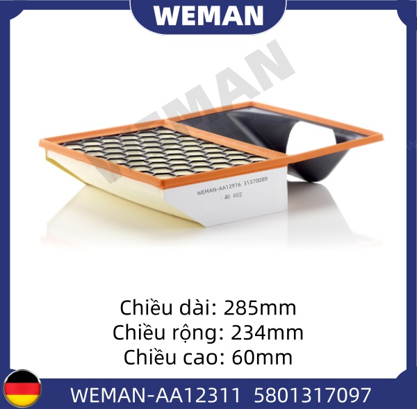 WEMAN Lọc gió AA12311