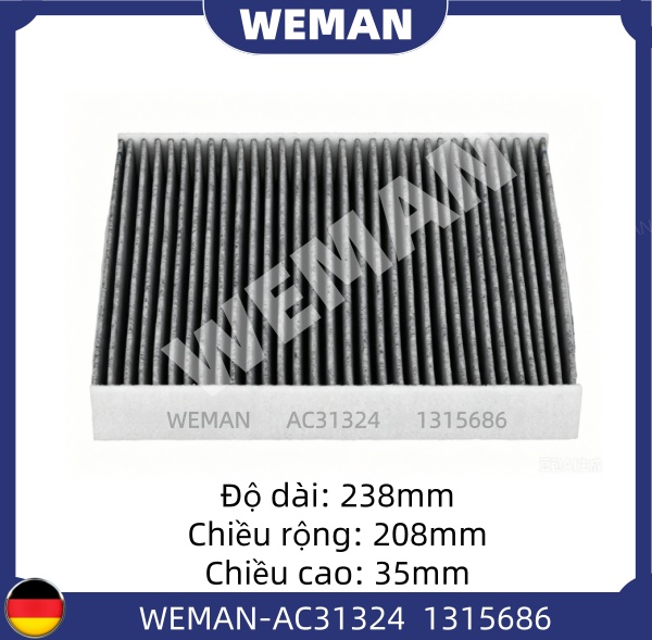 WEMAN Lọc gió điều hòa AC31324 Ford MONDEO