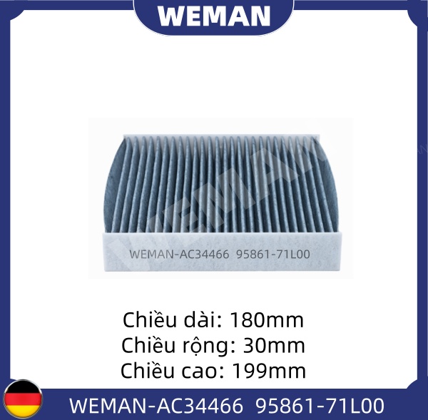WEMAN Lọc gió điều hòa AC34466T Suzuki swift
