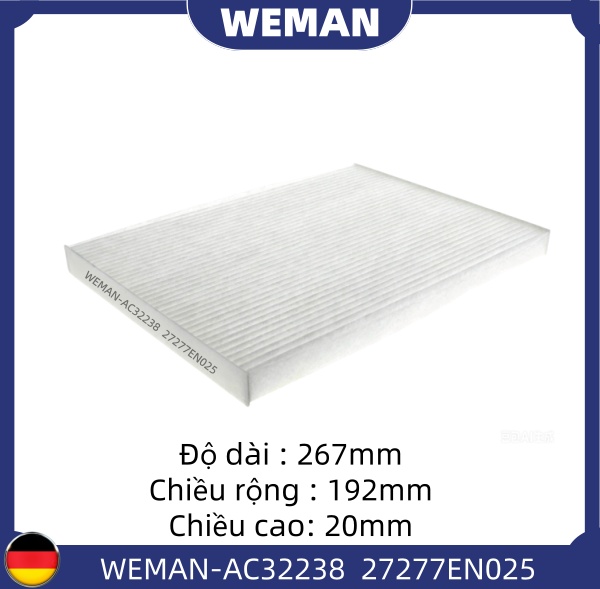 WEMAN Lọc gió điều hòa AC32238