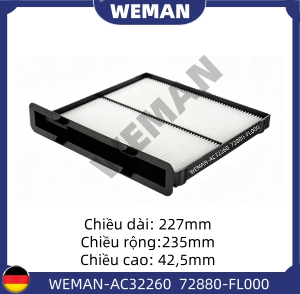 WEMAN Lọc gió điều hòa AC32260
