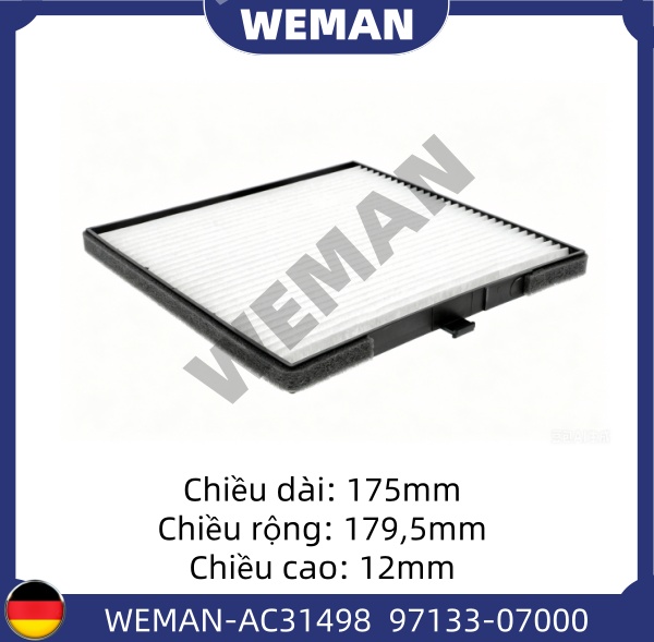 WEMAN Lọc gió điều hòa AC31498T