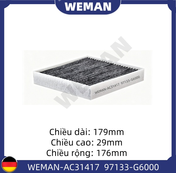 WEMAN Lọc gió điều hòa AC31417F