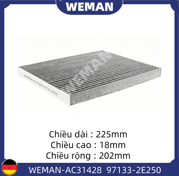 WEMAN Lọc gió điều hòa AC31428F