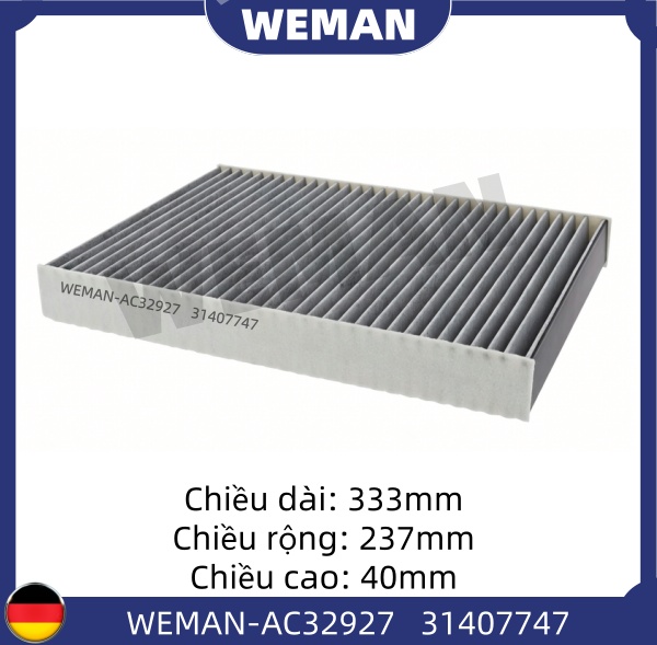 WEMAN Lọc gió điều hòa AC32927