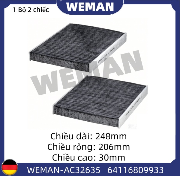 WEMAN Lọc gió điều hòa AC32635