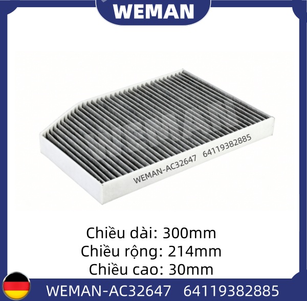 WEMAN Lọc gió điều hòa AC32647