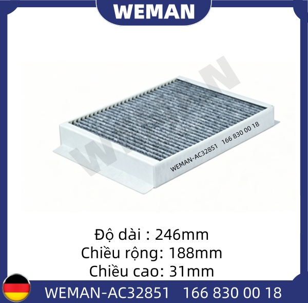 WEMAN Lọc gió điều hòa AC32851T