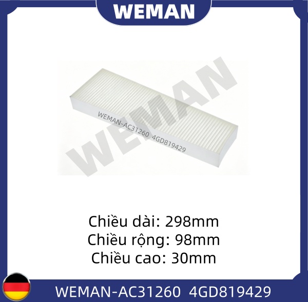 WEMAN Lọc gió điều hòa AC31260