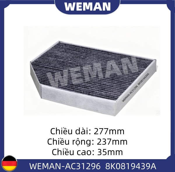 WEMAN Lọc gió điều hòa AC31296T