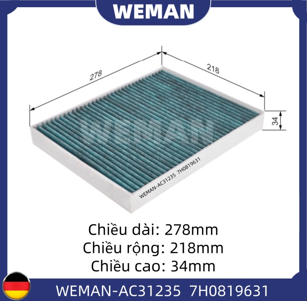 WEMAN Lọc gió điều hòa AC31235T