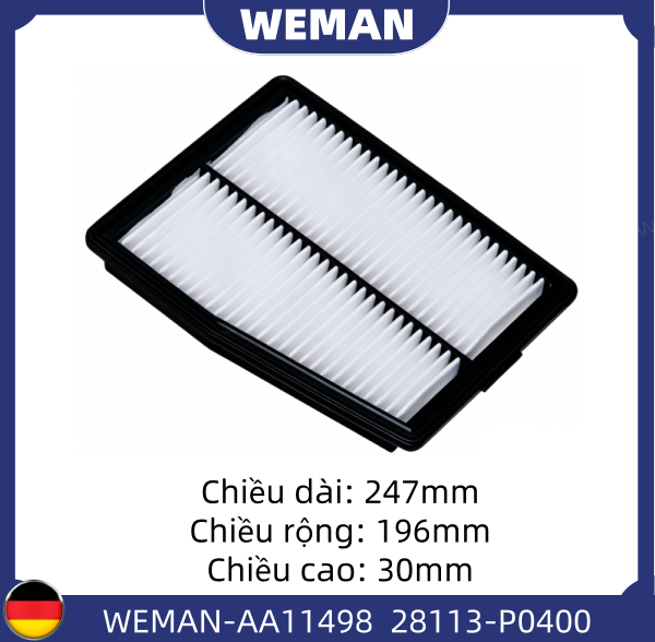 WEMAN Lọc gió AA11498 OEM 28113-P0400 WEMAN Lọc gió AA11498