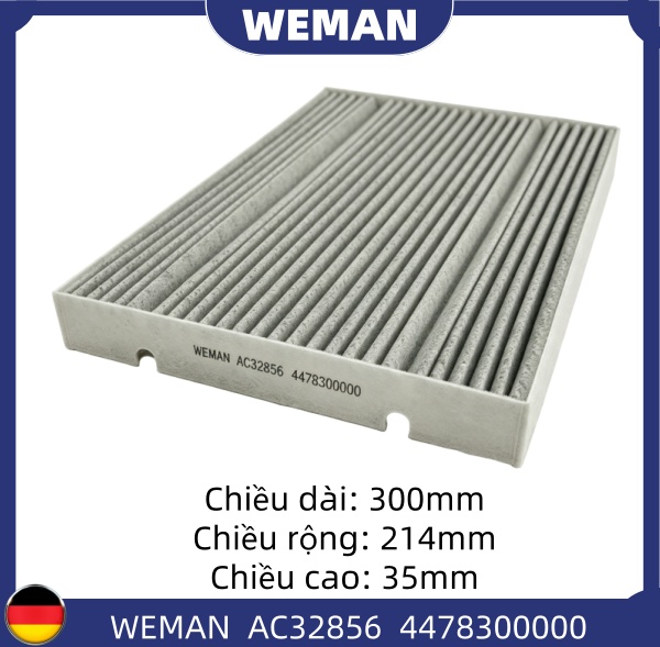 WEMAN Lọc gió điều hòa AC32856 OEM 447 830 00 00 WEMAN Lọc gió điều hòa AC32856