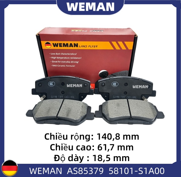 WEMAN Má phanh AS85379 HYU*DAI/KI-A Santafe Optima