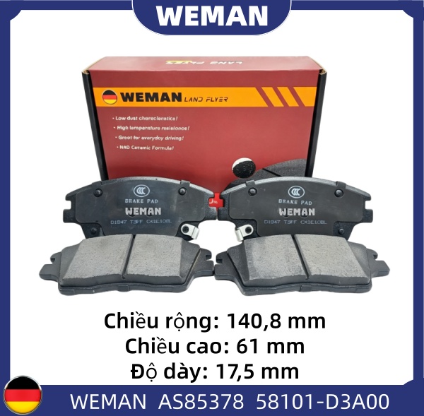 WEMAN Má phanh AS85378 HYU*DAI/KI-A Tucson Sportage