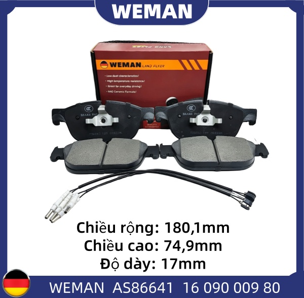 WEMAN Má phanh AS86641 Peu*eot 5008