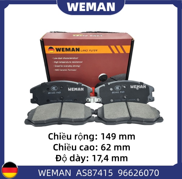 WEMAN Má phanh AS87415 Chev*olet/DAE*OO CAPTIVA