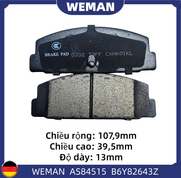 WEMAN Má phanh AS84515 Ma*da 626 323 Galant OEM 1U042648Z WEMAN Má phanh AS84515 Ma*da 626 323 Galant