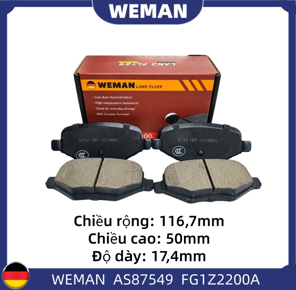 WEMAN Má phanh AS87549 For-d Explorer
