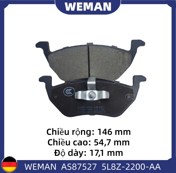 WEMAN Má phanh AS87527 For-d Escape OEM 4532488 WEMAN Má phanh AS87527 For-d Escape