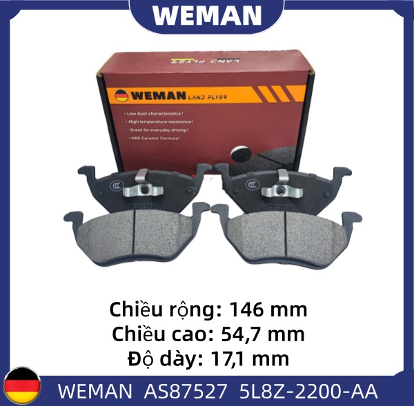 WEMAN Má phanh AS87512 For-d TRANSIT