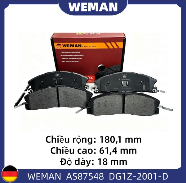 WEMAN Má phanh AS87548 For-d Explorer OEM 5305764 WEMAN Má phanh AS87548 For-d Explorer