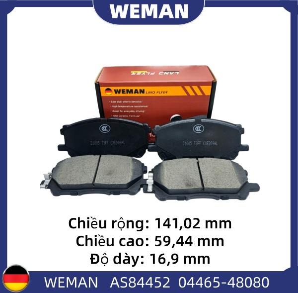 WEMAN Má phanh AS84452 Toy*ta Highlander