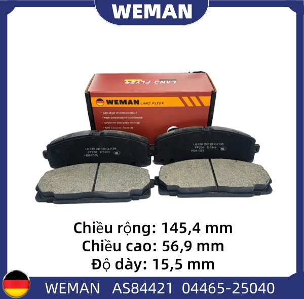 WEMAN Má phanh AS84421 Toy*ta Hiace