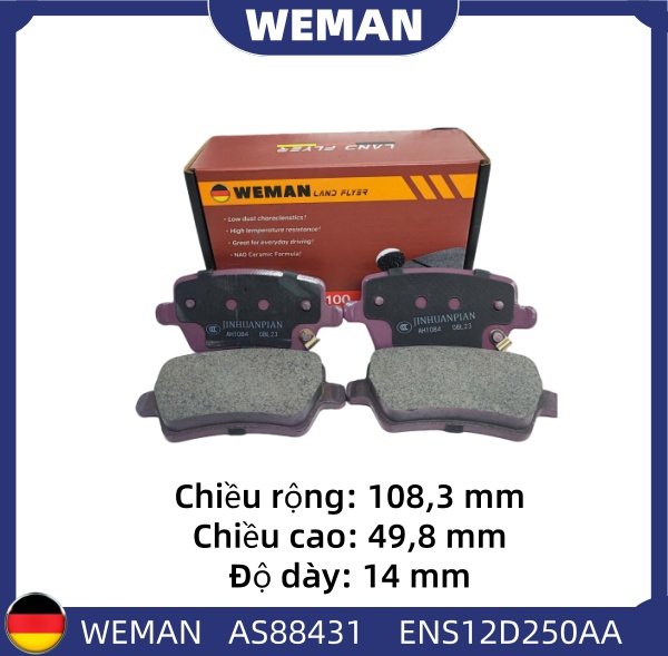 WEMAN Má phanh AS88431 For-d Territory